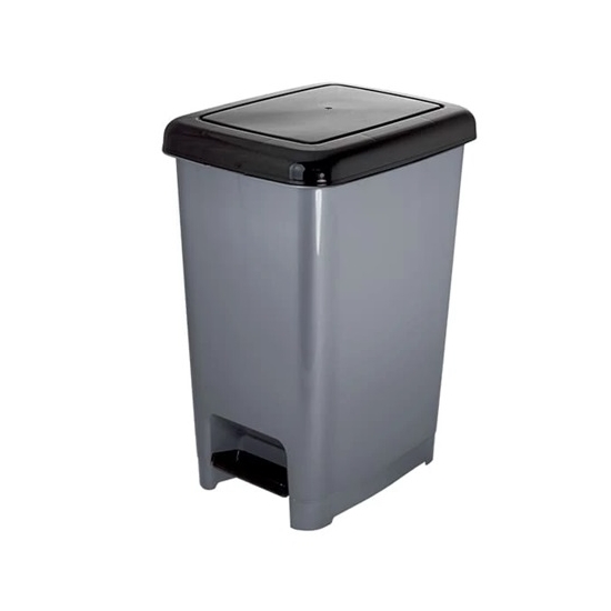 Kosz na śmieci 25 l ABS na pedał grafitowo czarny